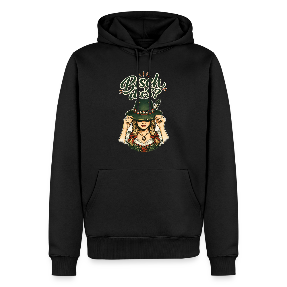 Bisch du’s? – Der Blick sagt alles | Männer Premium Hoodie - Schwarz