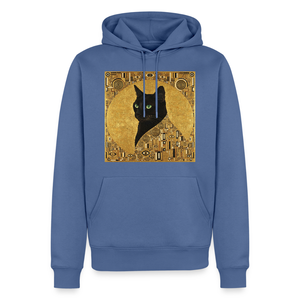 Adele… aber sie schnurrt – Goldene Katze à la Klimt | Männer Premium Hoodie - Taubenblau