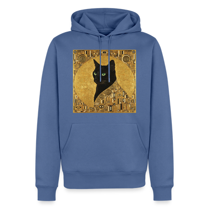 Adele… aber sie schnurrt – Goldene Katze à la Klimt | Männer Premium Hoodie - Taubenblau