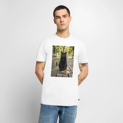 Forrest Cat – Krümel wartet | Männer Premium T-Shirt - Weiß