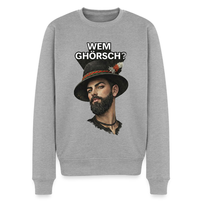 Wem ghörsch? – Alemannische Klärung |  Männer Premium Pullover - Grau meliert
