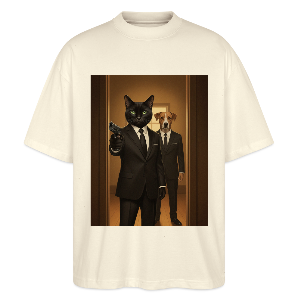 Krümel – Say Meow Again | Stanley/Stella Oversized Unisex Bio T-Shirt Blaster - Natur
