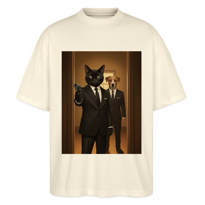Krümel – Say Meow Again | Stanley/Stella Oversized Unisex Bio T-Shirt Blaster - Natur