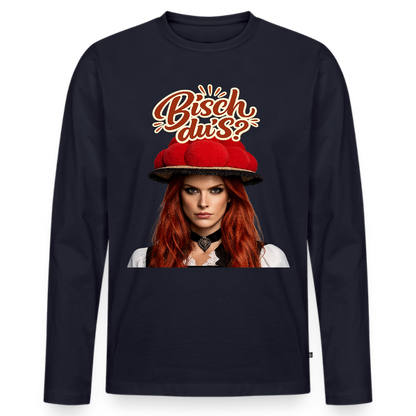 Bisch du’s? – Schwarzwaldmädel | Männer Premium Bio Langarmshirt - Navy