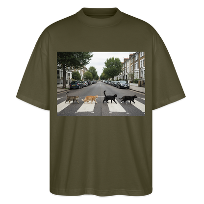 The Purrfect Crossing – Wir waren vor der Band da | Stanley/Stella Oversized Unisex Bio T-Shirt Blaster - Khaki
