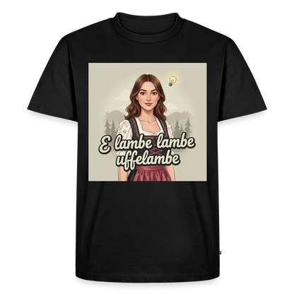 E Lambe, lambe, uffelambe – Alemannischer Geistesblitz | Männer Premium T-Shirt - Schwarz