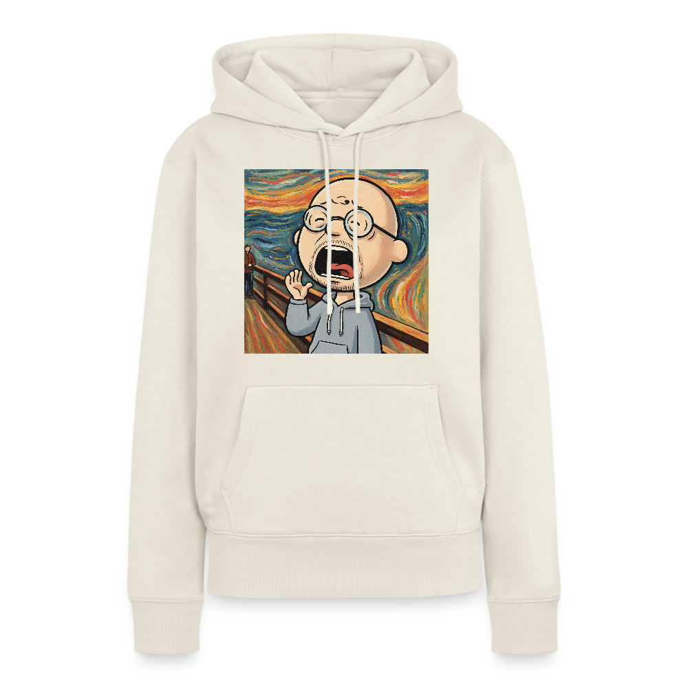 Der Schrei… aber heute bin ich dran | Frauen Premium Hoodie - Naturweiß