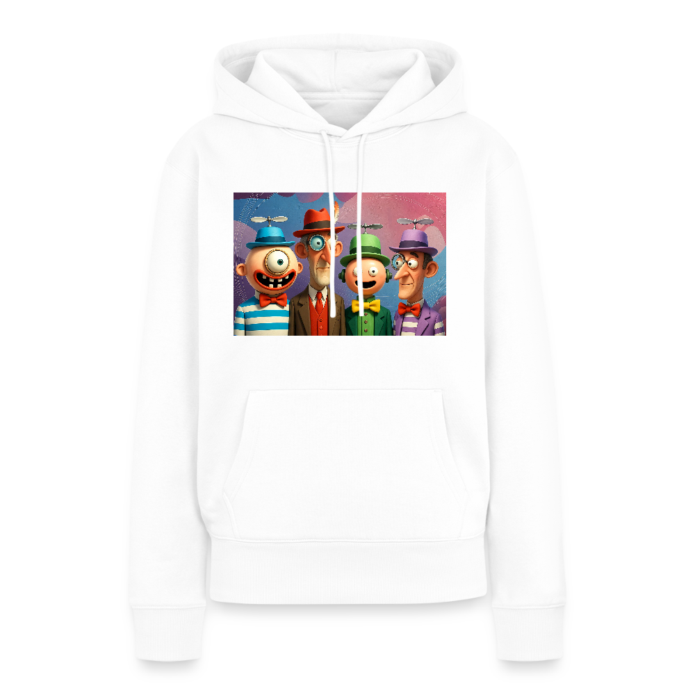 Gedankenkreise auf Hochtouren | Frauen Premium Hoodie - Weiß