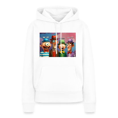 Gedankenkreise auf Hochtouren | Frauen Premium Hoodie - Weiß