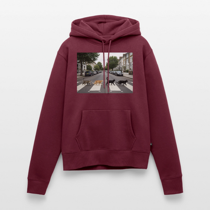 The Purrfect Crossing – Wir waren vor der Band da | Frauen Premium Hoodie - Burgunderrot