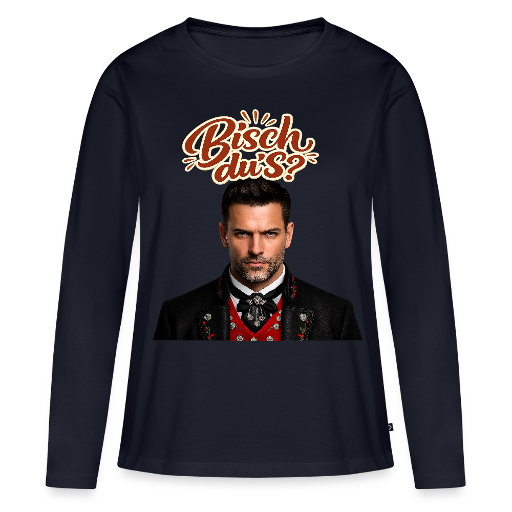 Bisch du’s? – Schwarzwaldkerl | Frauen Premium Bio Langarmshirt - Navy