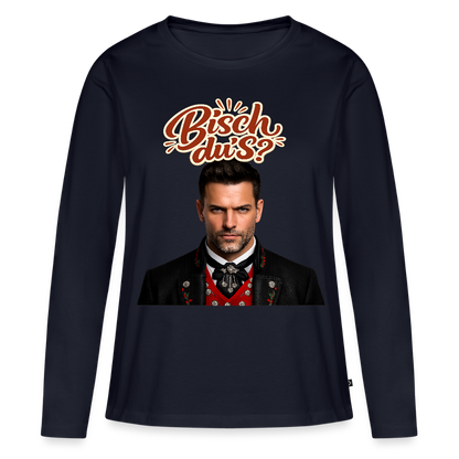 Bisch du’s? – Schwarzwaldkerl | Frauen Premium Bio Langarmshirt - Navy