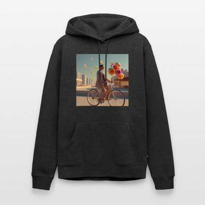 Fahrt ins Ungewisse (mit Blumen) | Männer Premium Hoodie - Anthrazit meliert