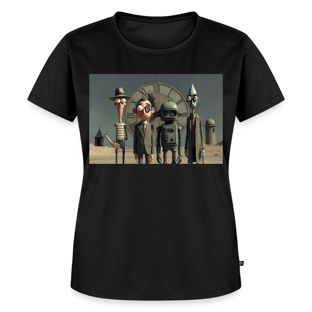 Pünktlich zu spät – Die seltsame Gesellschaft | Frauen Premium T-Shirt - Schwarz