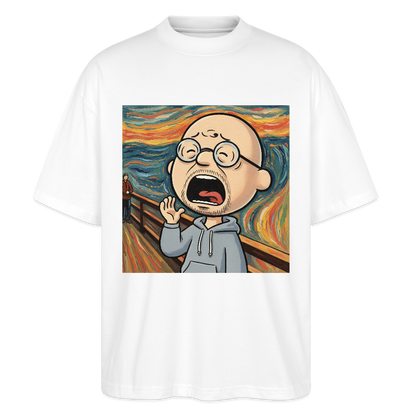 Der Schrei… aber heute bin ich dran | Stanley/Stella Oversized Unisex Bio T-Shirt Blaster - Weiß