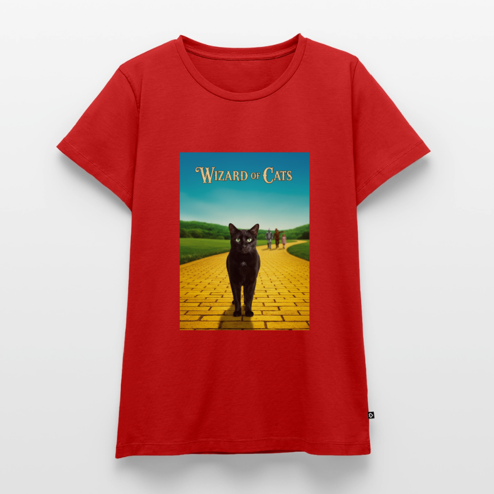 Wizard of Cats – Der gelbe Weg gehört Krümel | Frauen Premium T-Shirt - Rot