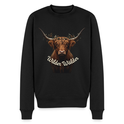 Wilder Wälder – Schwarzwald Highland Rind |  Männer Premium Pullover - Schwarz