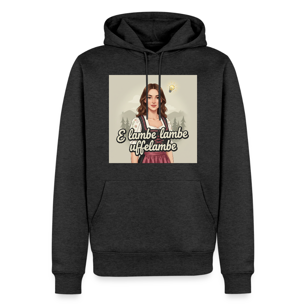 E Lambe, lambe, uffelambe – Alemannischer Geistesblitz | Männer Premium Hoodie - Anthrazit meliert