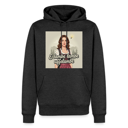 E Lambe, lambe, uffelambe – Alemannischer Geistesblitz | Männer Premium Hoodie - Anthrazit meliert