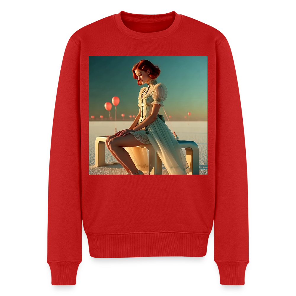 Leise Gedanken bei lauter Farben |  Männer Premium Pullover - Rot