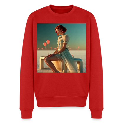 Leise Gedanken bei lauter Farben |  Männer Premium Pullover - Rot