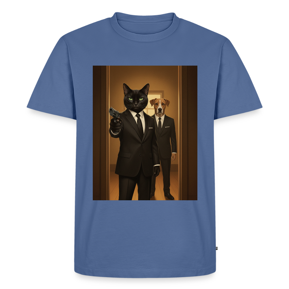 Krümel – Say Meow Again | Männer Premium T-Shirt - Taubenblau