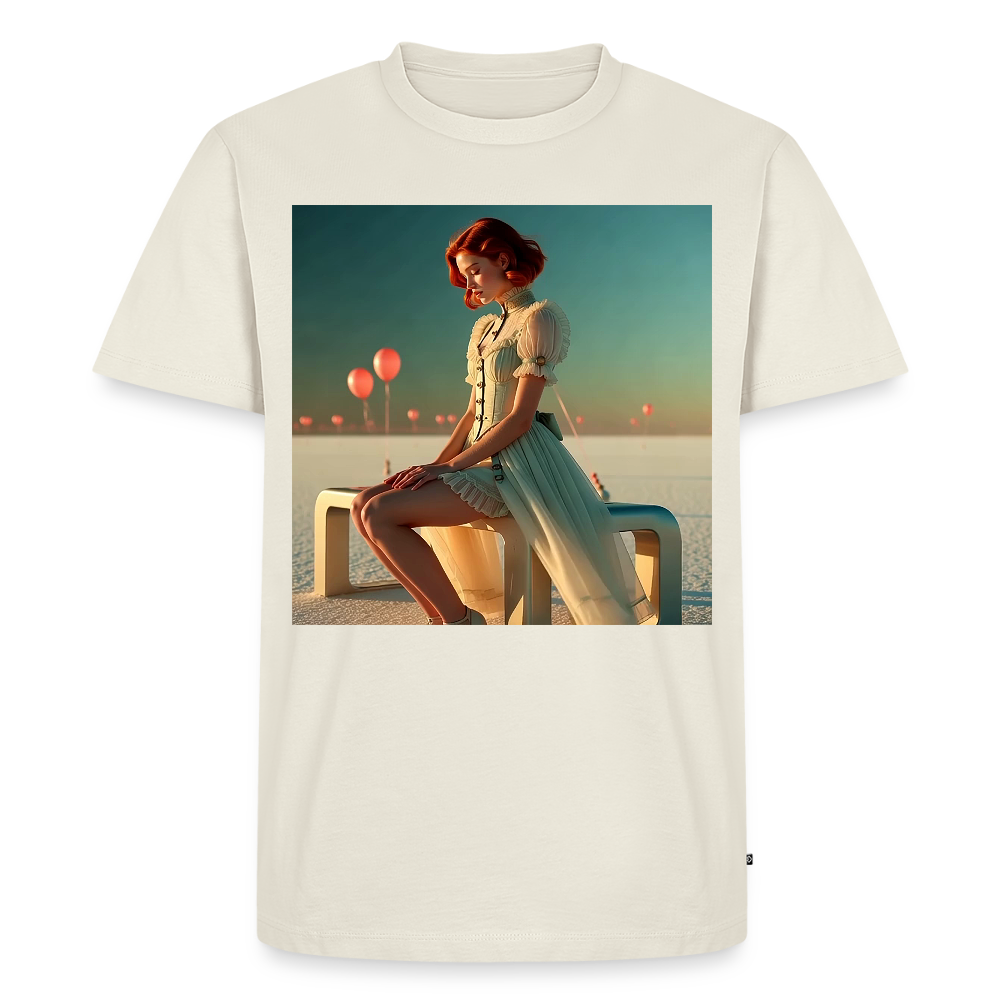 Leise Gedanken bei lauter Farben | Männer Premium T-Shirt - Naturweiß