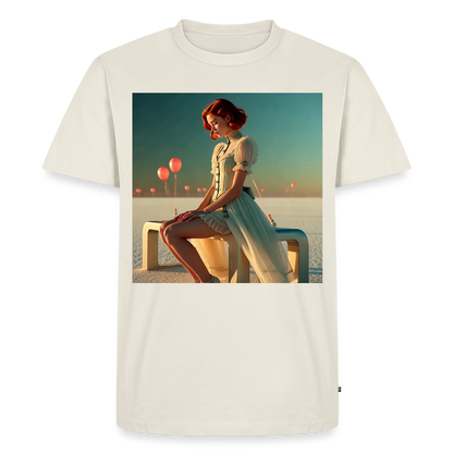 Leise Gedanken bei lauter Farben | Männer Premium T-Shirt - Naturweiß