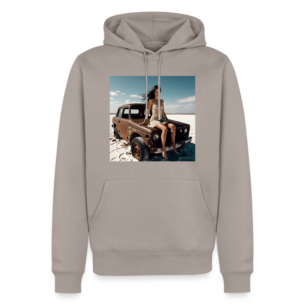 Warten auf irgendwas | Männer Premium Hoodie - Taupe