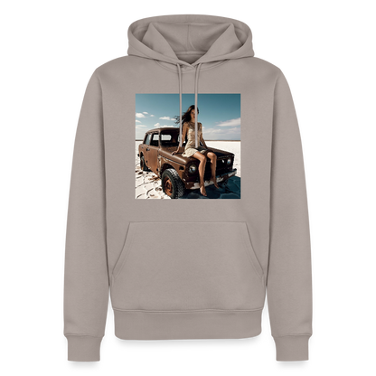 Warten auf irgendwas | Männer Premium Hoodie - Taupe