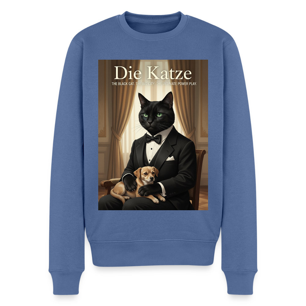 Die Katze – Krümel regelt das |  Männer Premium Pullover - Taubenblau