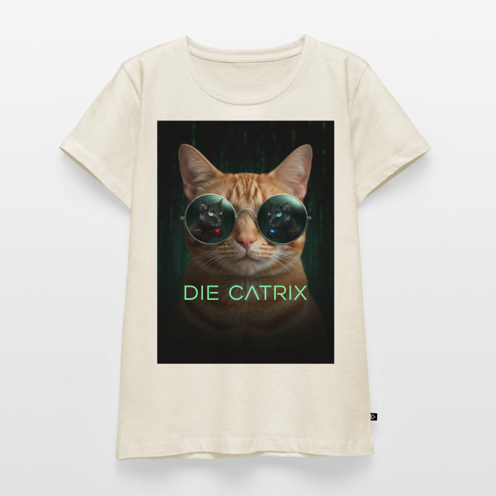 Die Catrix – Krümel erwacht | Frauen Premium T-Shirt - Naturweiß