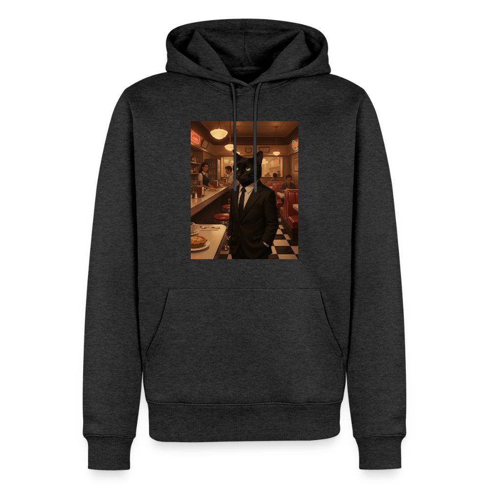 Krümel – Royale mit Pfote | Männer Premium Hoodie - Anthrazit meliert