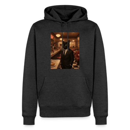 Krümel – Royale mit Pfote | Männer Premium Hoodie - Anthrazit meliert