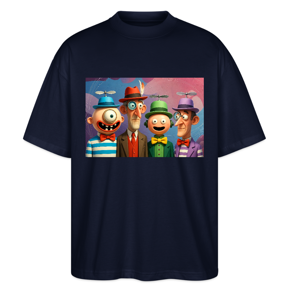 Gedankenkreise auf Hochtouren | Stanley/Stella Oversized Unisex Bio T-Shirt Blaster - Navy