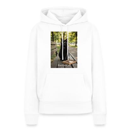 Forrest Cat – Krümel wartet | Frauen Premium Hoodie - Weiß