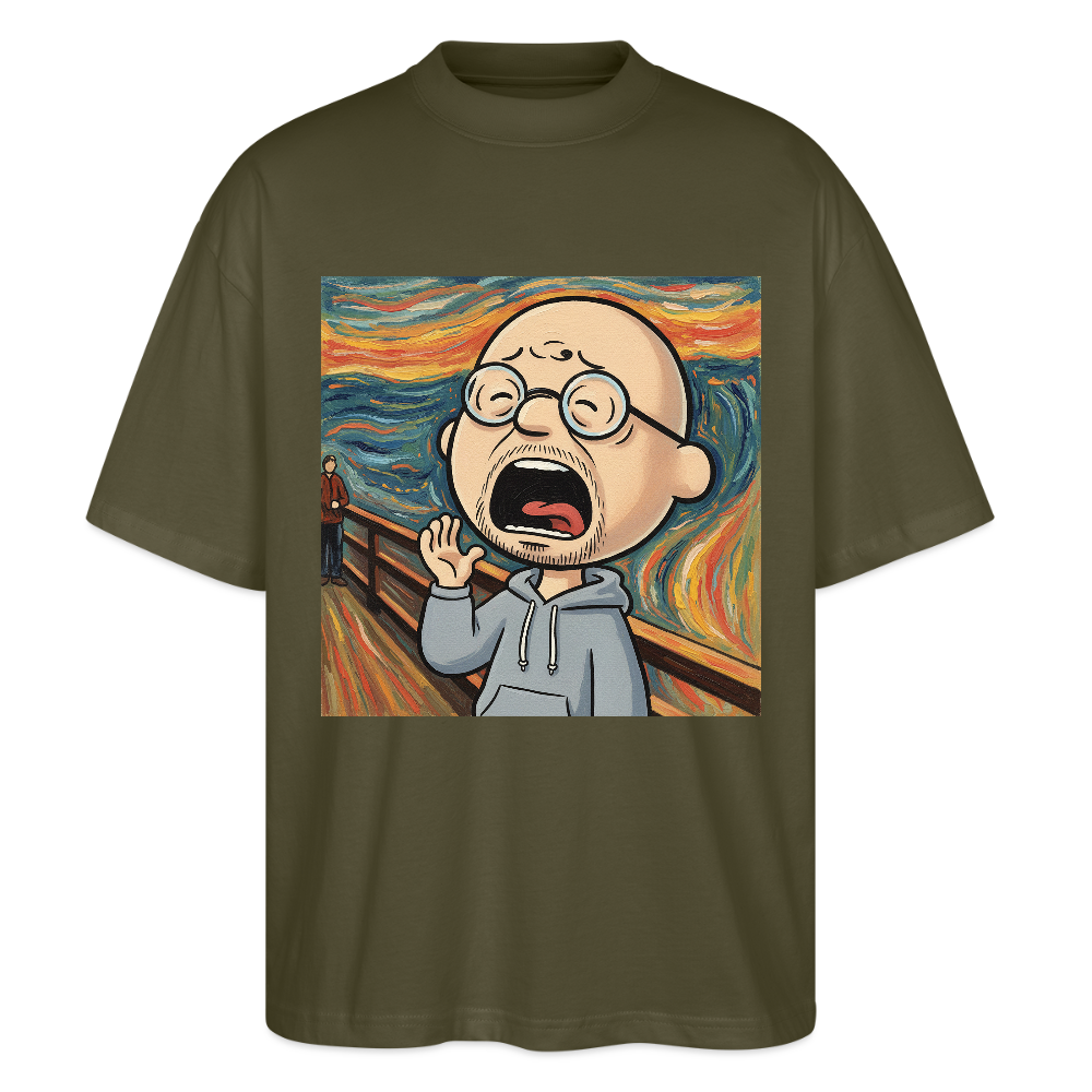 Der Schrei… aber heute bin ich dran | Stanley/Stella Oversized Unisex Bio T-Shirt Blaster - Khaki