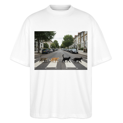 The Purrfect Crossing – Wir waren vor der Band da | Stanley/Stella Oversized Unisex Bio T-Shirt Blaster - Weiß