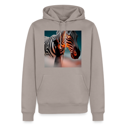 Blumen für ein Zebra | Männer Premium Hoodie - Taupe