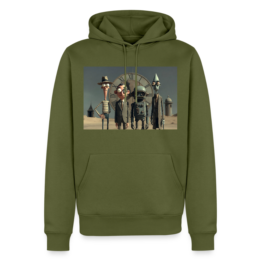 Pünktlich zu spät – Die seltsame Gesellschaft | Männer Premium Hoodie - Khaki