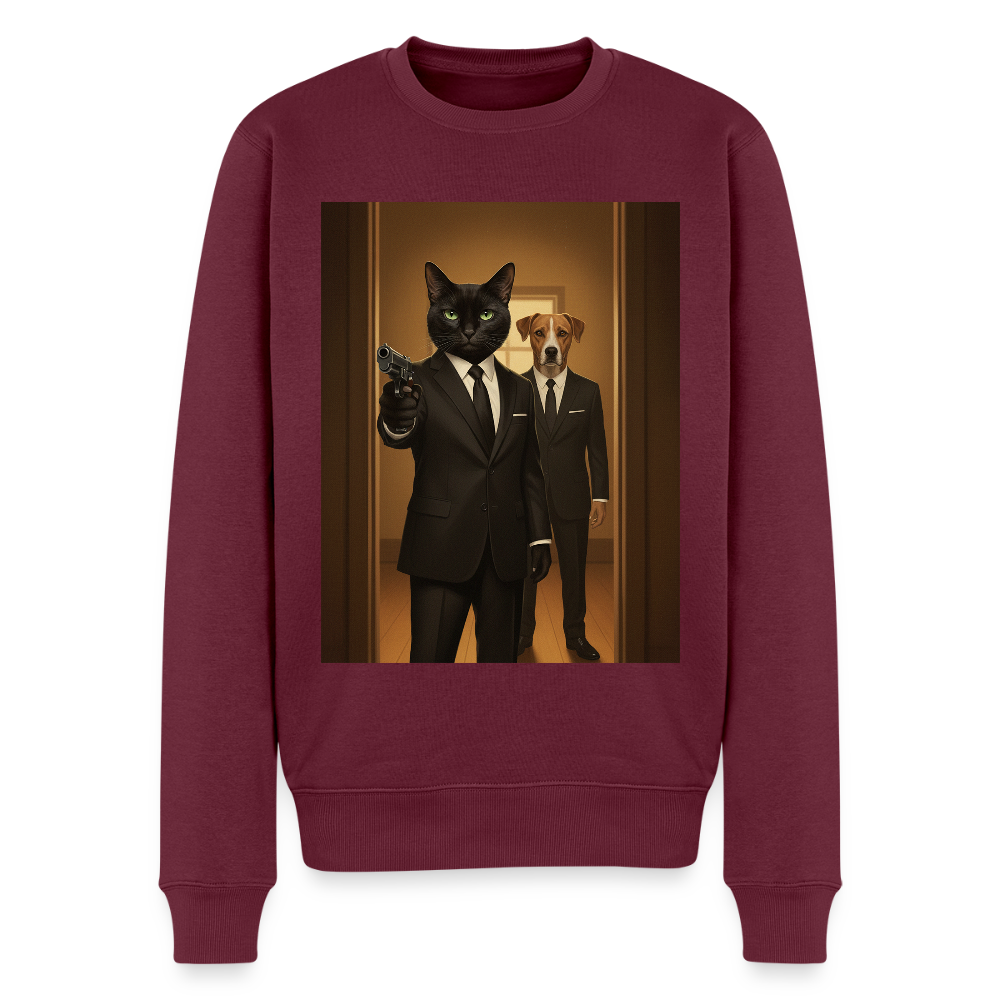 Krümel – Say Meow Again |  Männer Premium Pullover - Burgunderrot