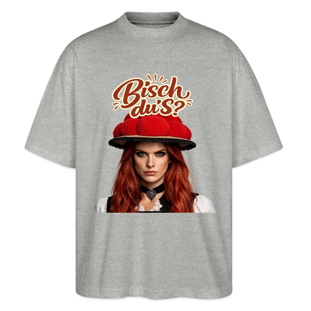 Bisch du’s? – Schwarzwaldmädel  | Stanley/Stella Oversized Unisex Bio T-Shirt Blaster - Grau meliert