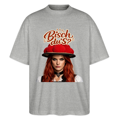 Bisch du’s? – Schwarzwaldmädel  | Stanley/Stella Oversized Unisex Bio T-Shirt Blaster - Grau meliert