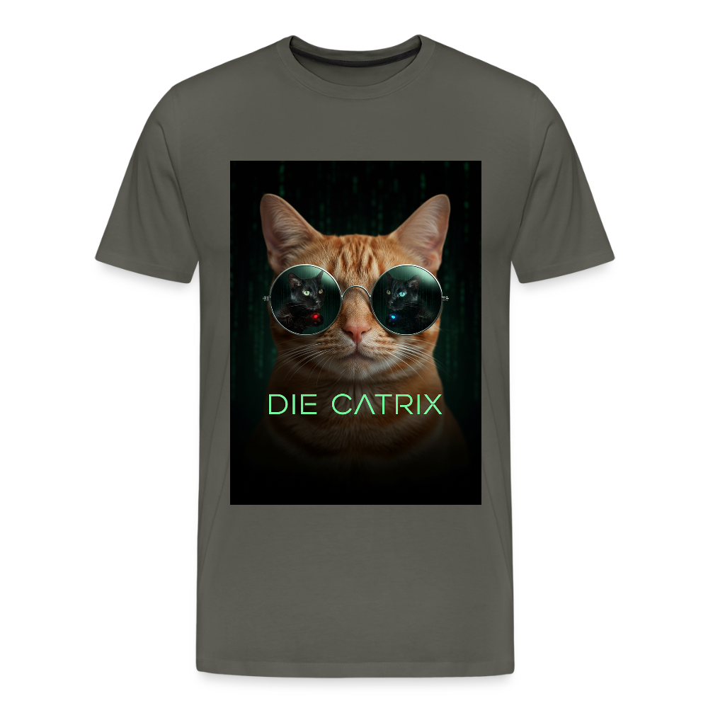 Die Catrix – Krümel erwacht | Männer Premium T-Shirt - Asphalt