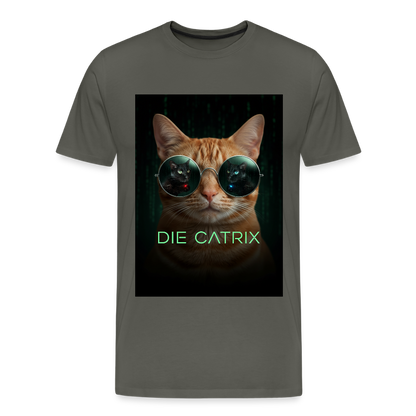 Die Catrix – Krümel erwacht | Männer Premium T-Shirt - Asphalt