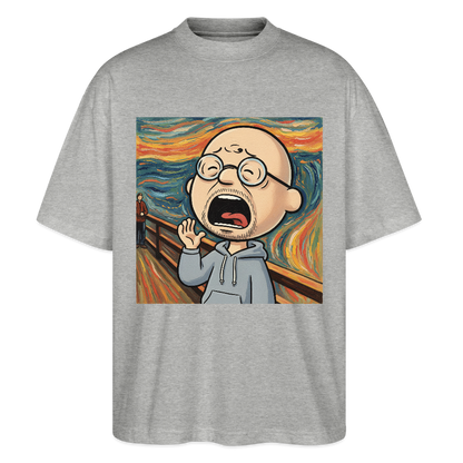 Der Schrei… aber heute bin ich dran | Stanley/Stella Oversized Unisex Bio T-Shirt Blaster - Grau meliert
