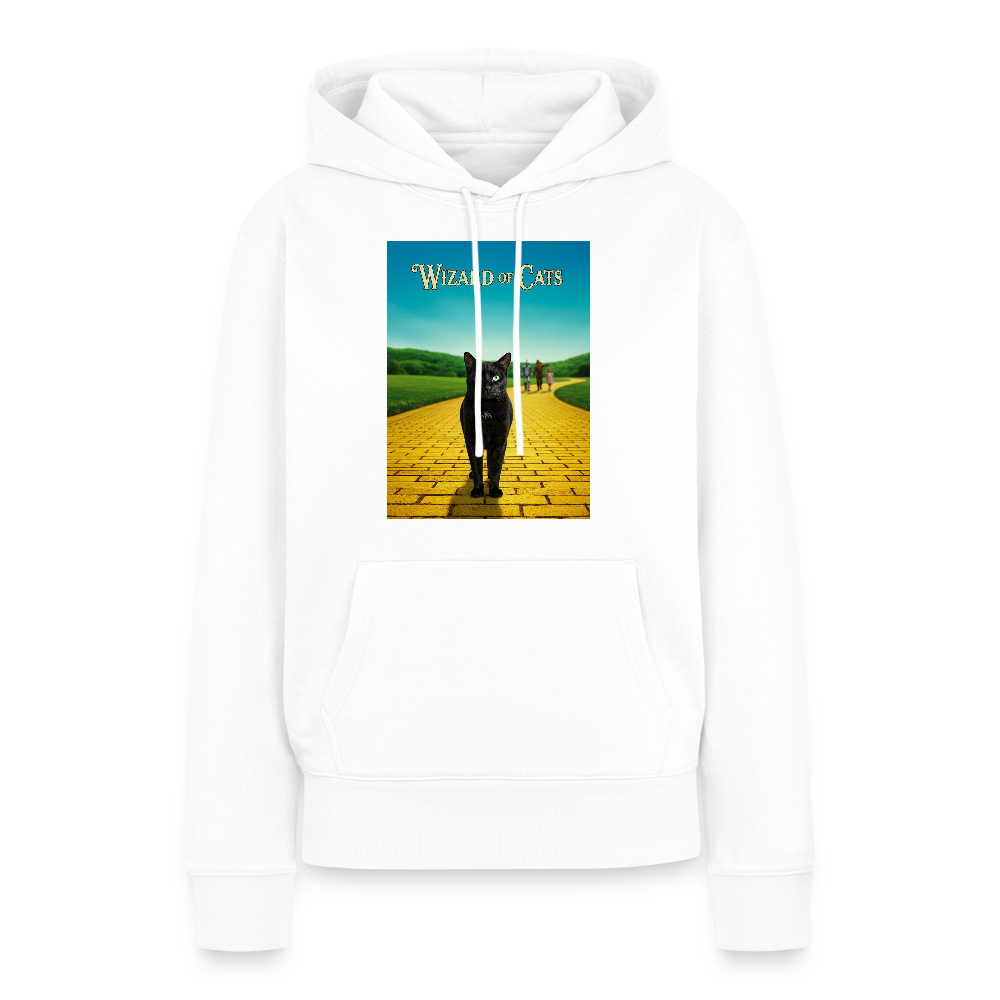 Wizard of Cats – Der gelbe Weg gehört Krümel | Frauen Premium Hoodie - Weiß