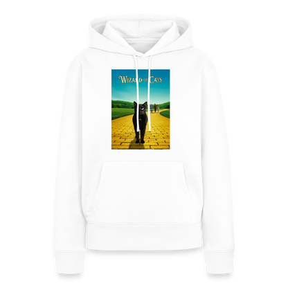 Wizard of Cats – Der gelbe Weg gehört Krümel | Frauen Premium Hoodie - Weiß