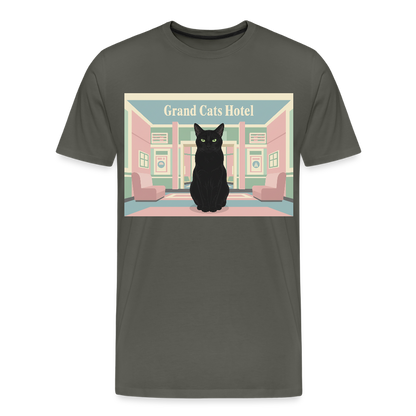 Grand Hotel Krümel | Männer Premium T-Shirt - Asphalt