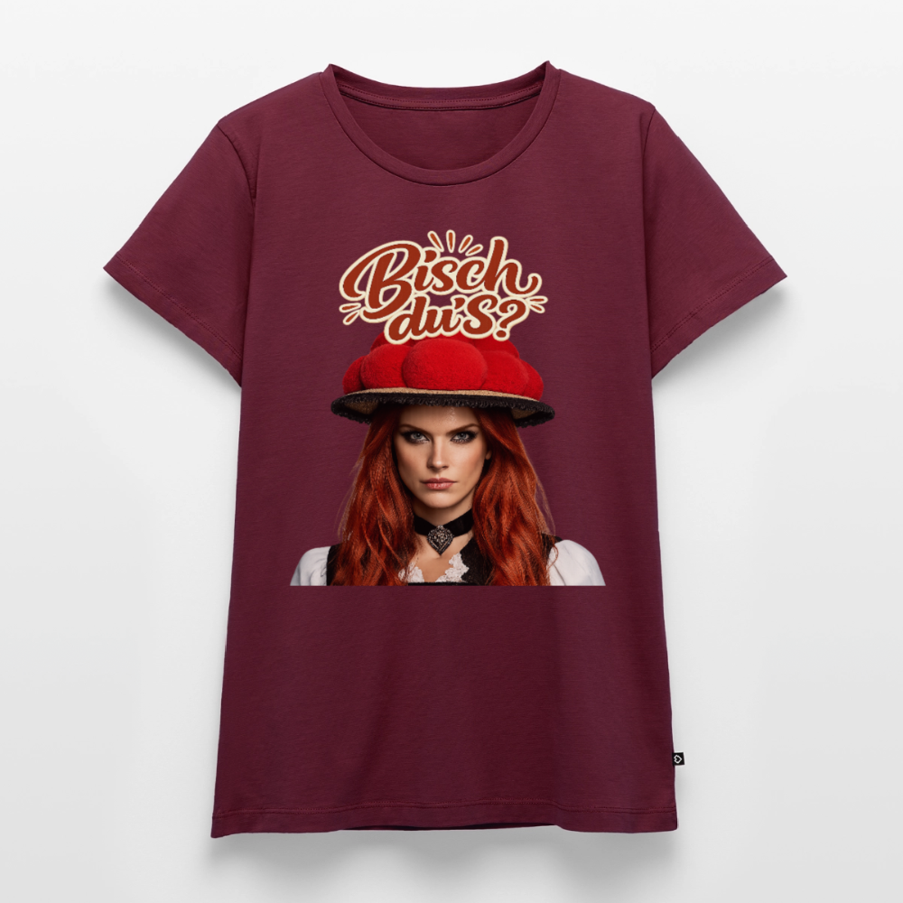 Bisch du’s? – Schwarzwaldmädel | Frauen Premium T-Shirt - Burgunderrot